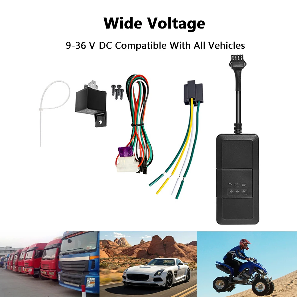 TK110 GPS Tracker GPS Tracker Vibration Ignition Alert Overspeed Alarm GSM/GPRS Real-Time Location Device Smart Indicator Screen