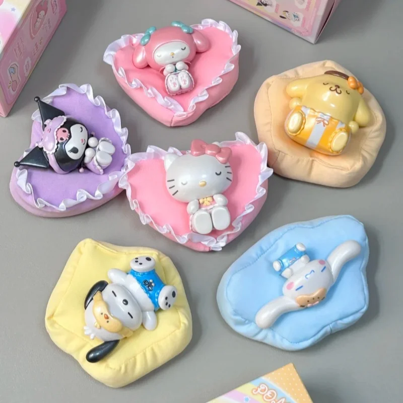 

Sanrio Genuine Sofa Series Blind Box Toys Doll Anime Cinnamoroll Melody Pochacco Hellokitty Desktop Ornaments Birthday Gift Toys