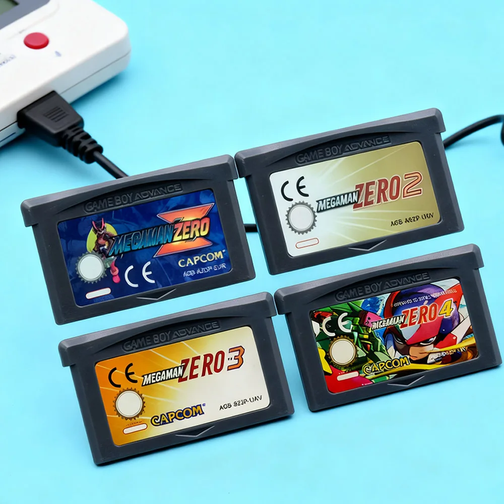 GBA Game Cartridge MegaMan 32 Bit Video Game Console Card Megaman Zero 1-4 Megaman Red Sun Blue Moon for GBA