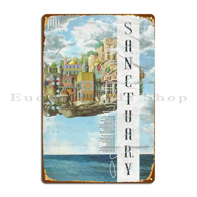 Sanctuary Metal Plaque Poster Classic Club Bar Wall Decor Home designer  Tin Sign Poster