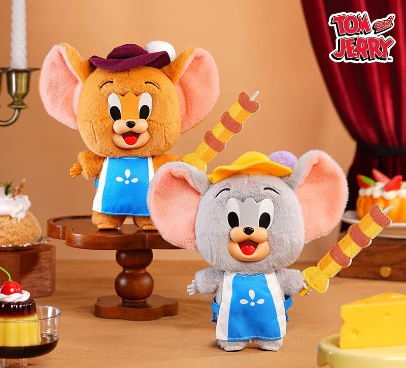 جديد لطيف مضحك الكرتون توم وجيري لينة الفينيل دمية سلسلة الأولى صندوق أعمى 15 سنتيمتر الشكل القط والفأر أنيمي نموذج الحلي هدية