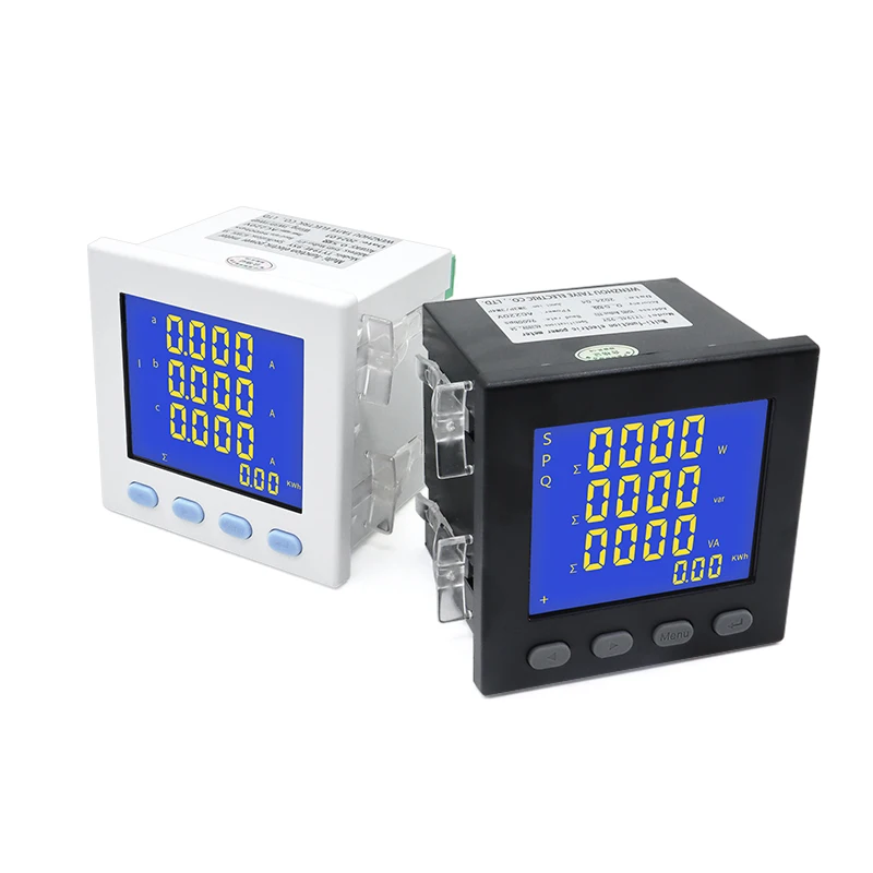 3P3L 3P4L Three Phase Multifunctional Consumption Meter 96*96mm AC220V LCD Digital Display Watt Hour Power Energy Meter