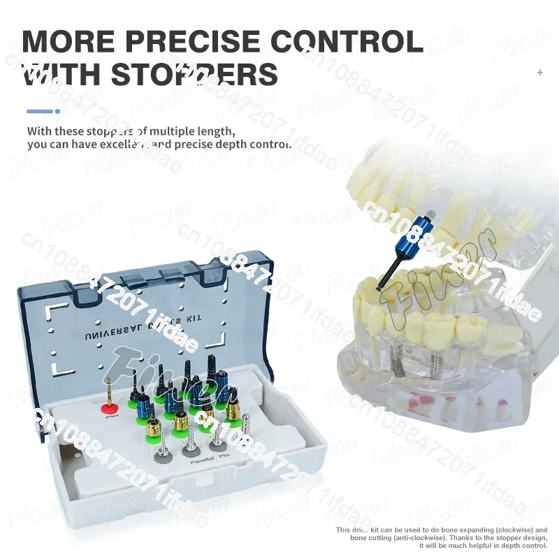 Osseodensification Den Tal Bur Drills Bone Expanding Drills with Stoppers