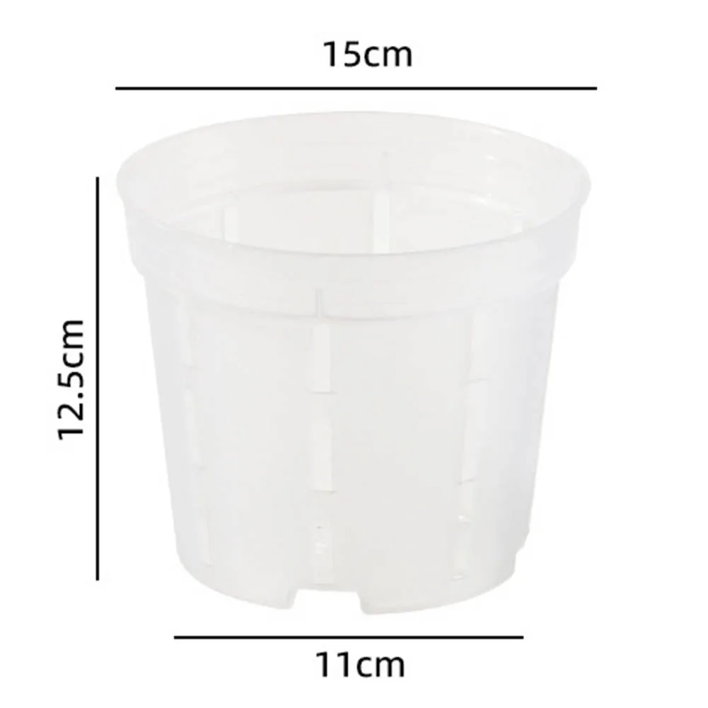 

10 Pack of Transparent Orchid Pots Breathable Drainage Flower Pots for Novice Gardeners Monitoring Plant Growth