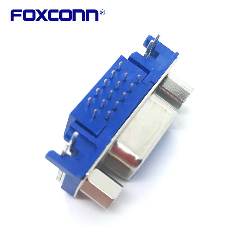 Foxconn DZ11AA1-25A1-4F vga 15pin dr soquete fêmea com parafusos