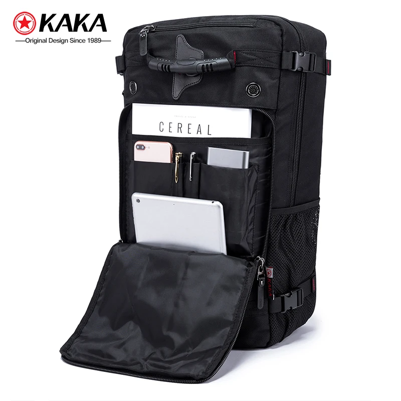 Imagem -06 - Kaka 50l Mochila de Viagem à Prova Dmultifunction Água para Mulheres dos Homens Multifunction 17.3 Mochilas Portátil Masculino Bolsa de Bagagem ao ar Livre Mochila Melhor Qualidade