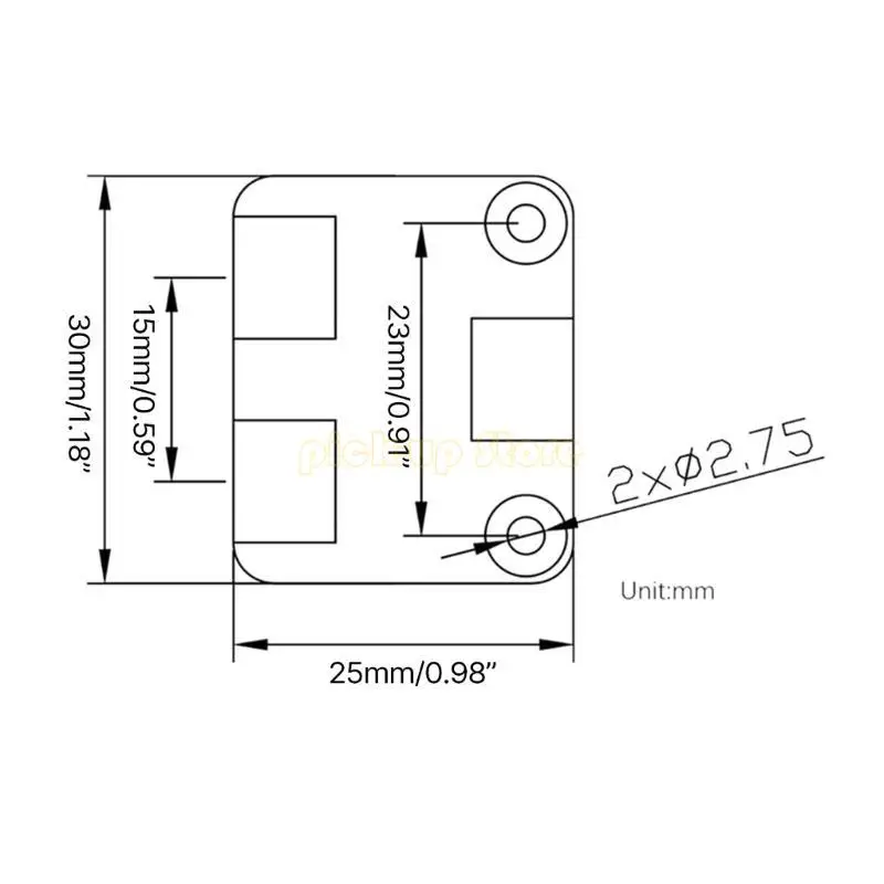Q5WA USB/Power Flitter for RPI blikvm و pikvm "kvm over ip" ملحقات توزيع الطاقة typec