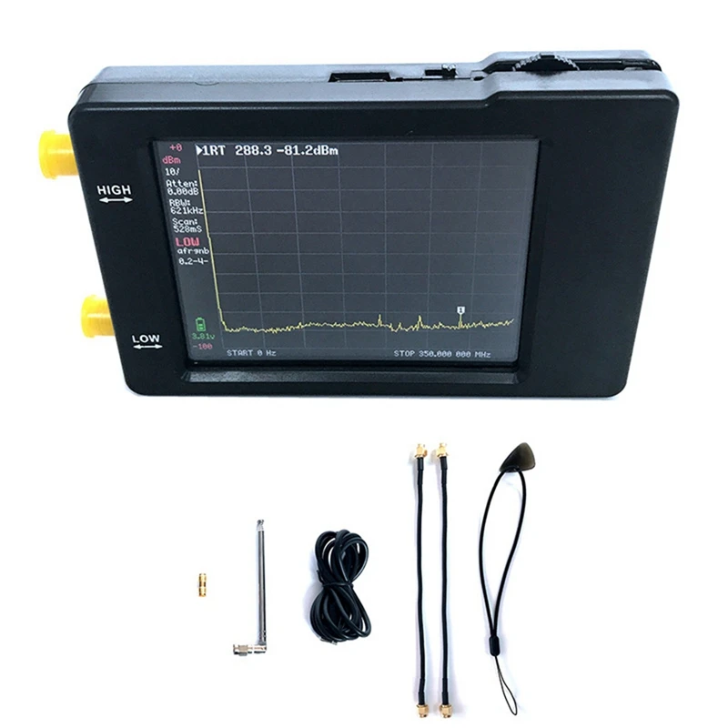 Analizzatore di spettro da 2.8 pollici portatile palmare 100Khz-960Mhz resistenza Touch 320 x240 analizzatore multifunzione durevole facile installazione