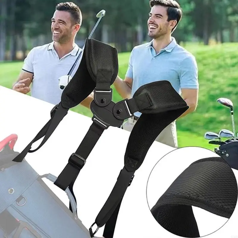 Ergonomischer Premium-Golftaschen-Schultergurt mit Polyesterstruktur, geeignet für bequemes Tragen und schnelle Installation – Detail 5