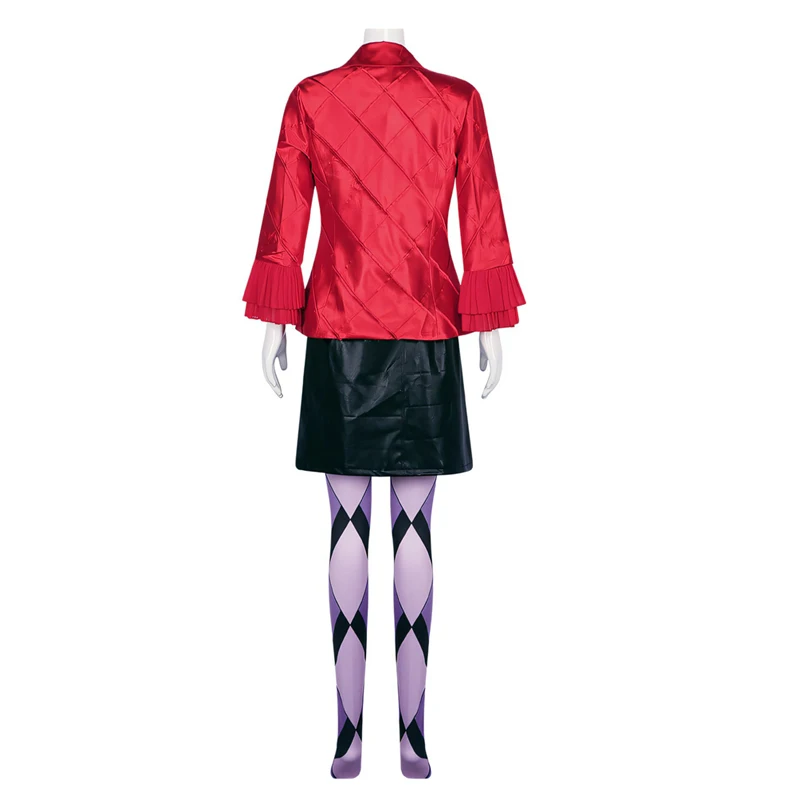 Costume de Cosplay Harleen du Film Animé, Veste de Monstre Suconsultant, Vrechargeable Jupe, Chaussettes Imbibées, Accessoires d'Halloween, Vêtements pour Femme