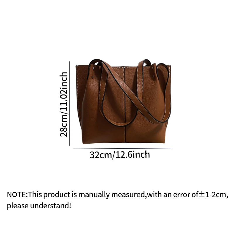 YOMDID 4PCS Handmade Leather Shoulder Bag Commuter Bag Design Sewing Pattern Template DIY Tote Bag Making Kraft Paper Template view 6