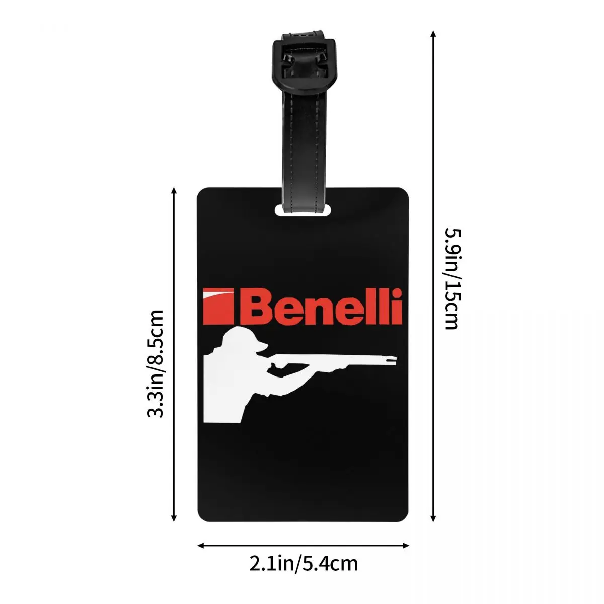 Benelli Vuurwapen Pistool Bagagelabels Voor Koffers Grappige Bagagelabels Privacy Cover Id Label