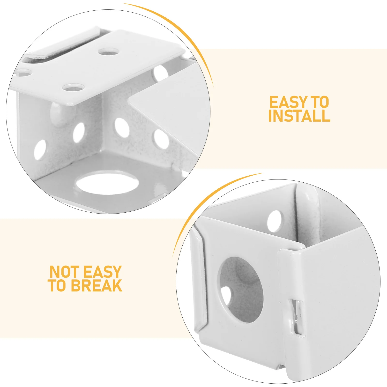 8 قطعة دعامات تثبيت الستار 1 بوصة صندوق معدني منخفض المستوى تصاعد قوس لستائر النوافذ قطع غيار الرأس #6