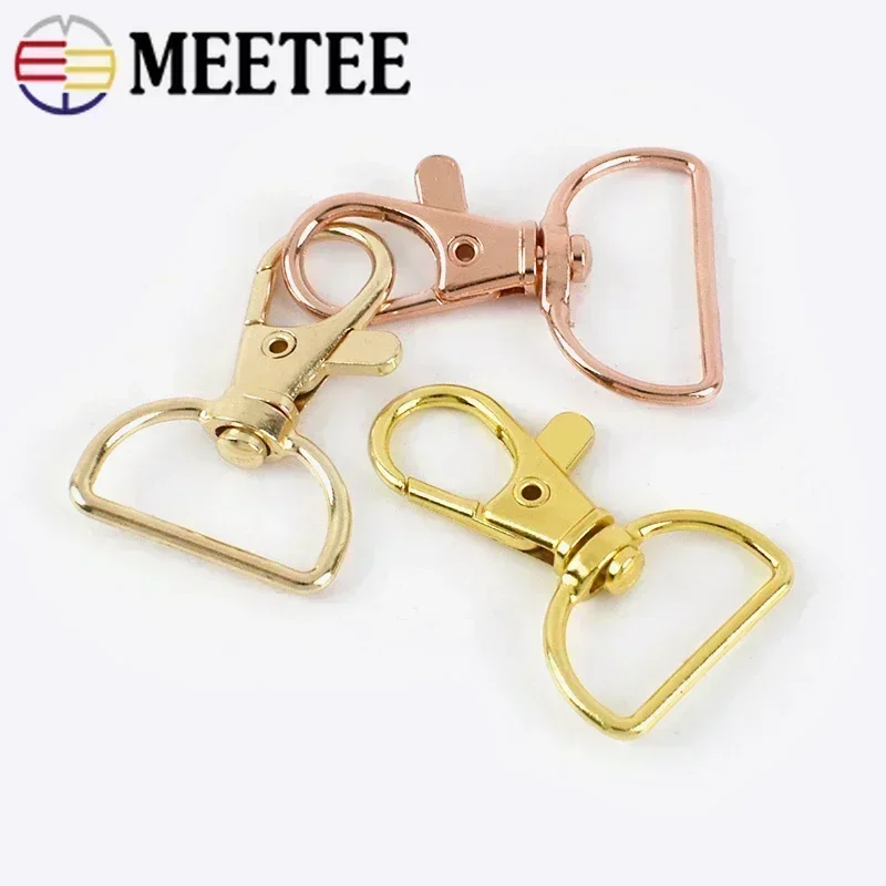 10/20Pcs 20mm/25mm Metal Lobster Clasp Clip Snap Hook Swivel Trigger Carabiner Bag Buckles Handbags Strap Webbing Hang Buckle