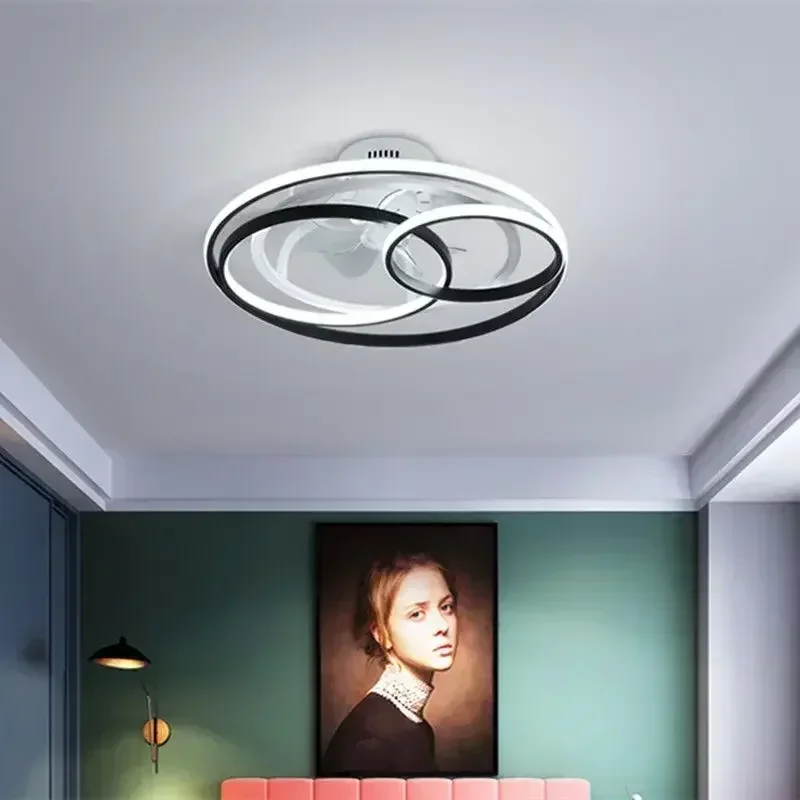 

Nordic Led Ceiling Fan Light Lamp Bedroom Home Decoration Restaurant Dining Room Ceiling Fans With Lights Remote Control