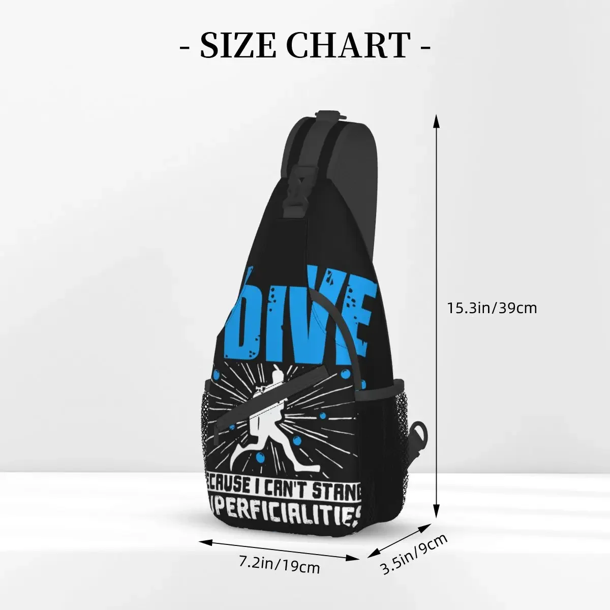 Cant Stand Superficialities Crossbody Chest Bags Dive Scuba Diving Pockets Travel Pack Messenger Sport Teens Shoulder Bag Unisex