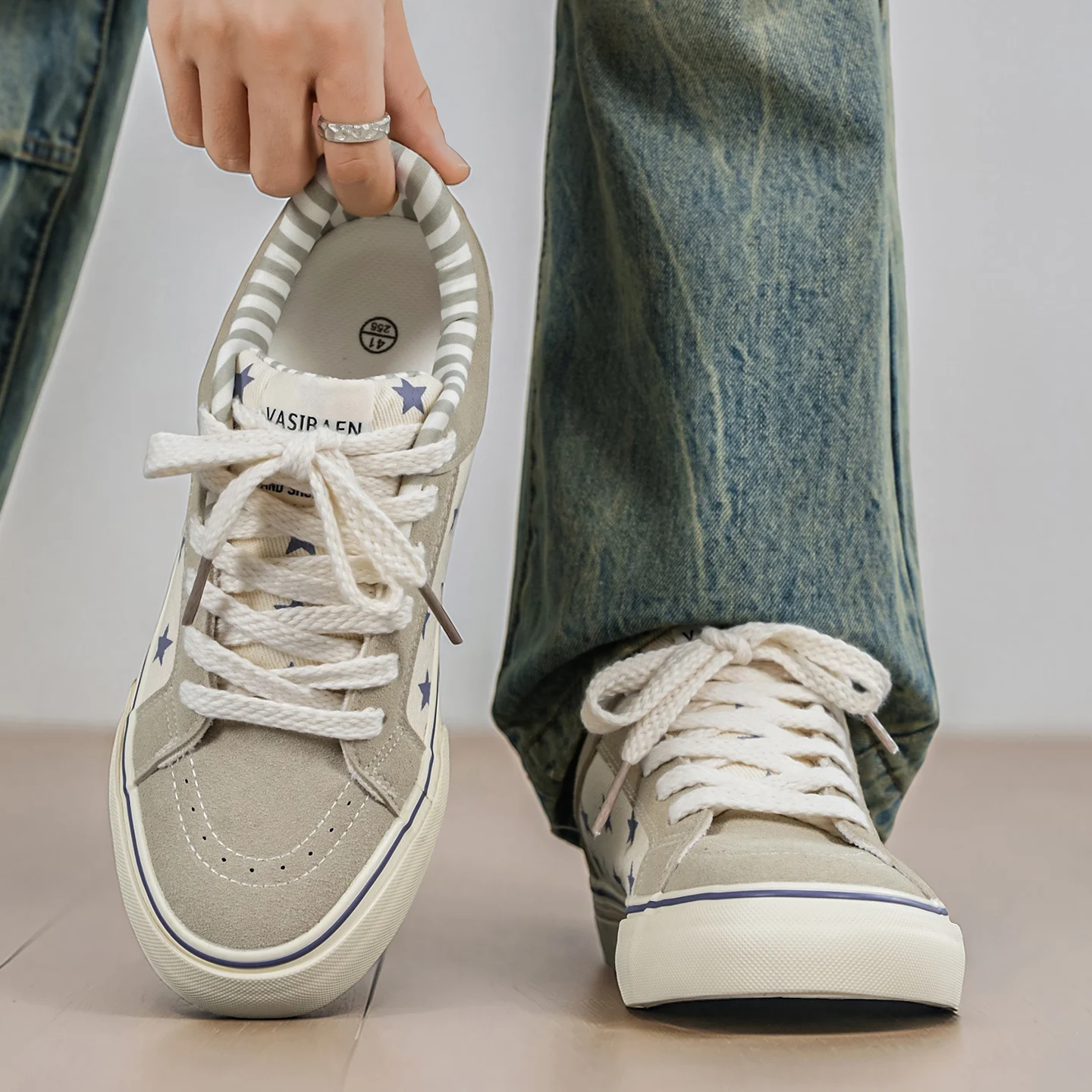 Men 2026 Spring Autumn Lace‑Up Thick‑Sole Height‑Increase Skate Shoes, Comfortable Versatile Casual Sports Sneakers