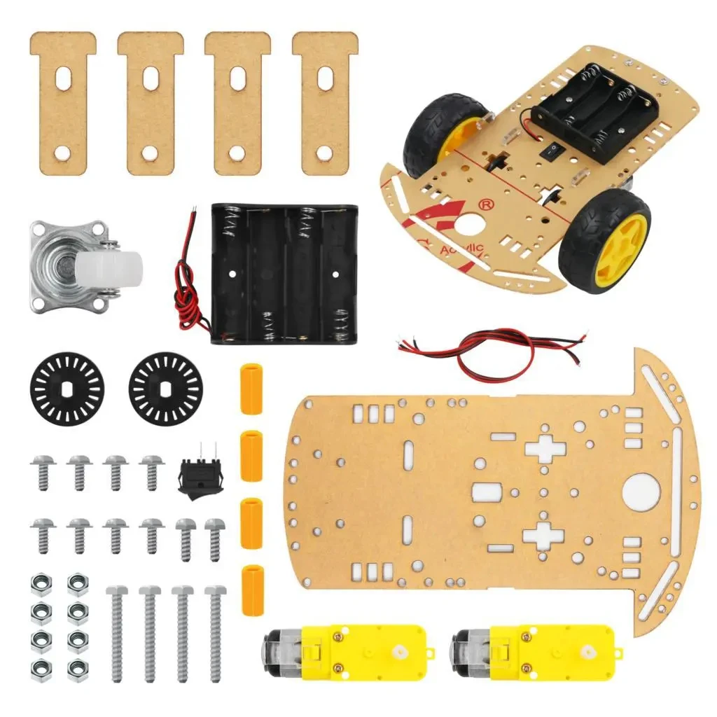 Smart Robot Car 2WD Motor Chassis /Tracing Remote Control Two-wheel Drive Three-wheel Universal Wheel Parts For Arduino Diy Kit