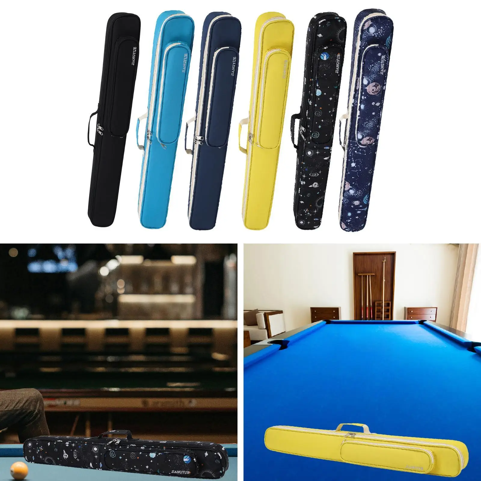 

Pool Stick Case Storage Carrying Bag Anti Scratch with Shoulder Straps & Handle Zipper Lightweight Billiard Stick Carrying Case
