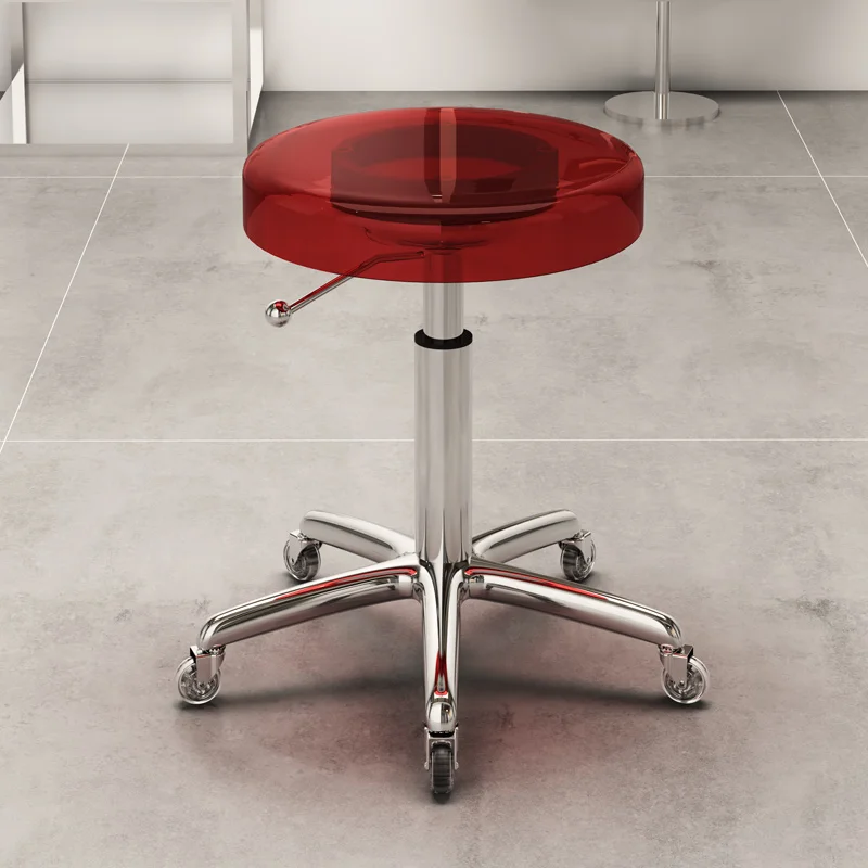 Jelly colored large workbenches for beauty and hairdressing stools, pulleys, hair salons, dedicated for lifting and rotating