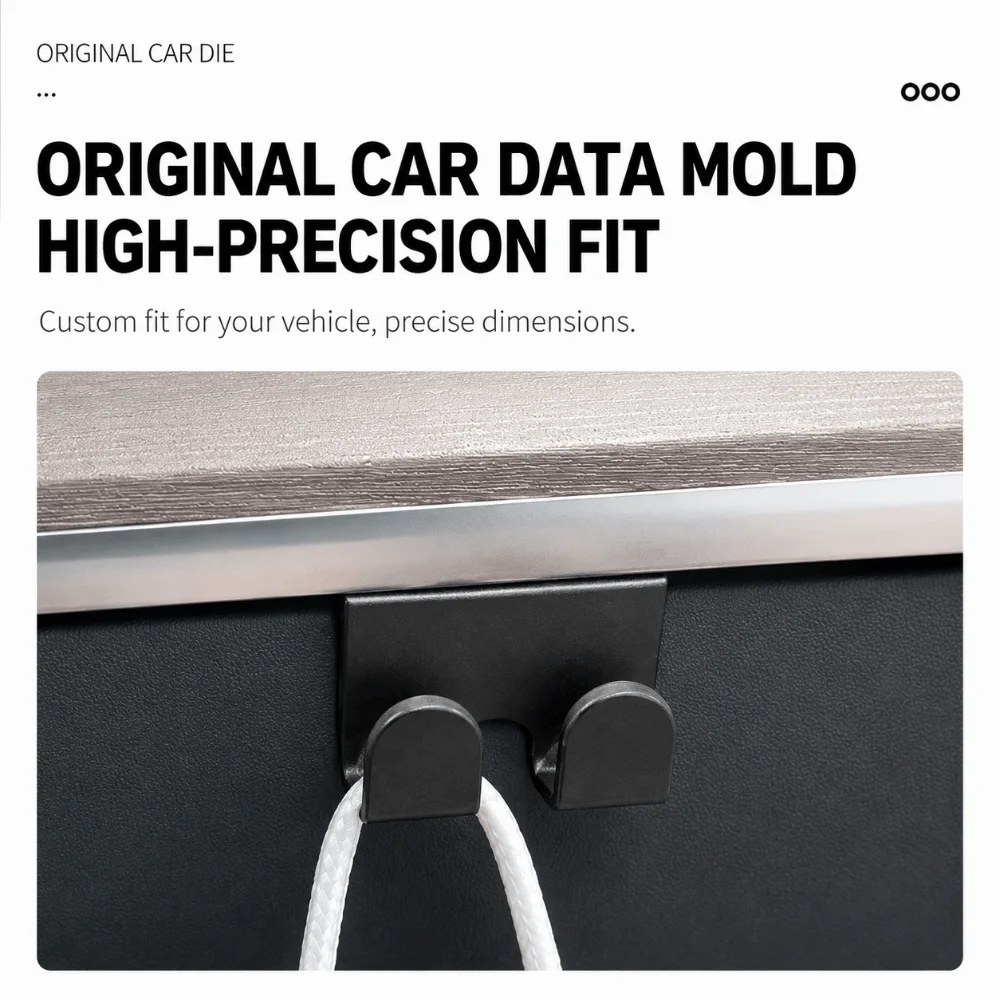 Durable ABS Glove Box Hooks Non-Slip Easy Install Car Purse Holder Heavy Duty Bag Hooks for Tesla Model 3 Model Y Car
