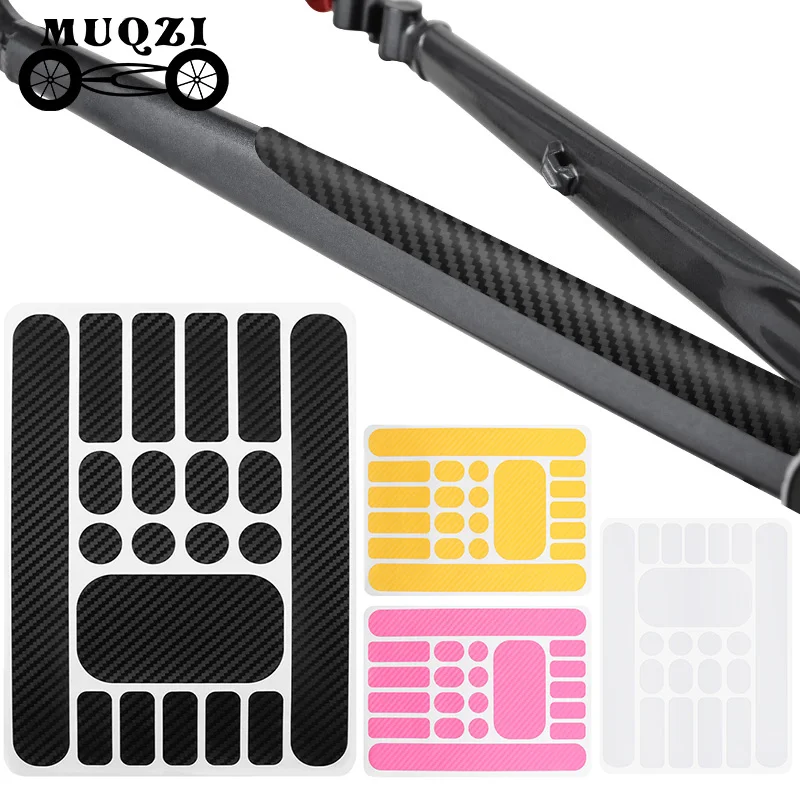 Muqzi 3 stücke kettens tapel schutz kit fahrrad rahmen schutz aufkleber kettens chutz band kettens trebe pad für mtb bmx rennrad