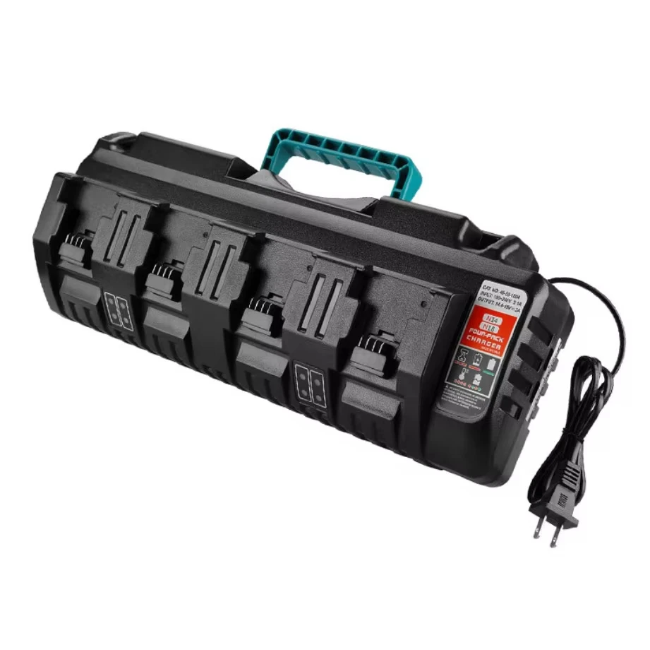 Charger Rapid Optimum 4-Port 3A Charging Current Replacement Battery for Milwaukee 14.4V 18V Li-ion  M18 48-11-1815 48-11-1828