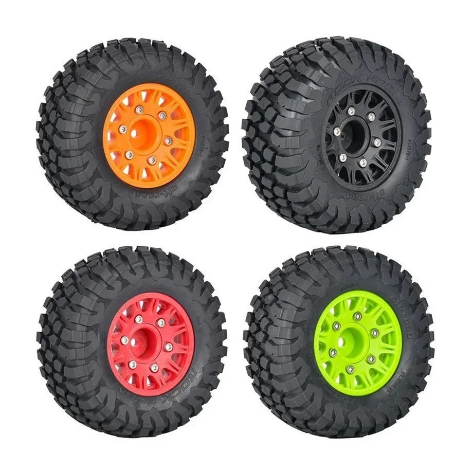 4Pcs 112mm 1/8 1/10 Short Course Truck Tire Tyre with 12mm 14mm 17mm Wheel Hex for Traxxas Slash ARRMA SENTON HSP HPI RC Car