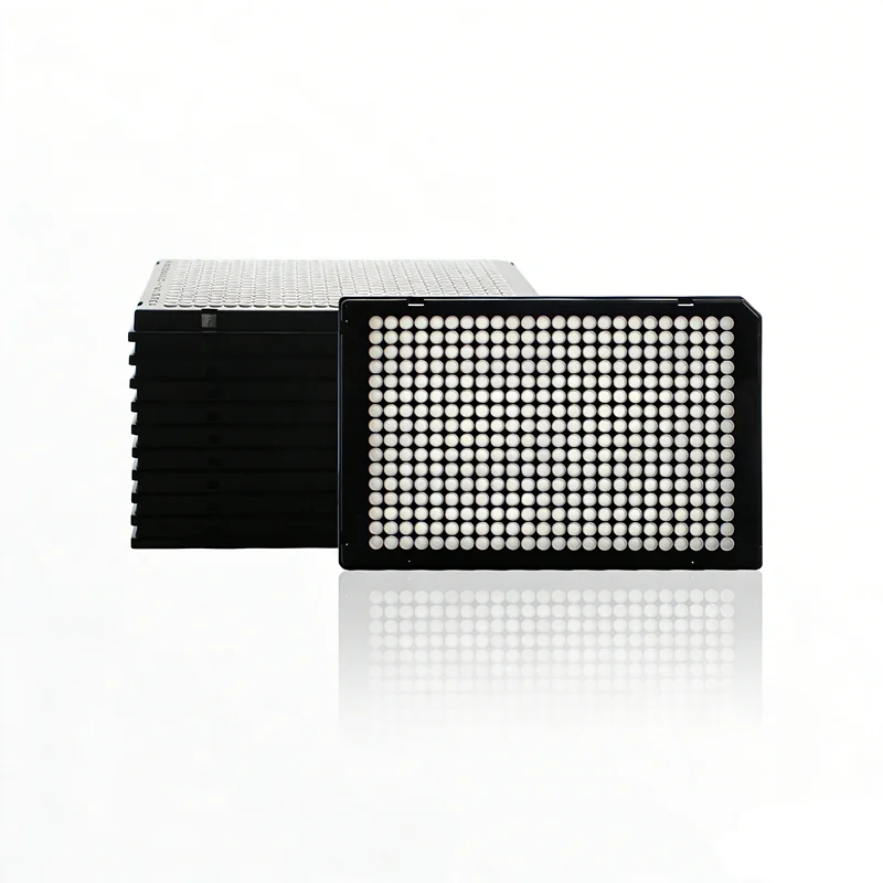 384-Well 40μL Full-Skirted PCR Plate, A24 Notch, Black Frame, White Wells for Bio-Rad  Real-Time PCR System