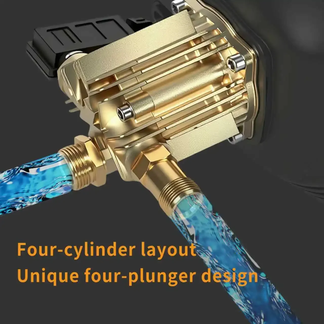 Portable High Pressure Washer 110V 60Hz High Pressure Cleaner for Home Use Car Washer 8L/min 145 bar
