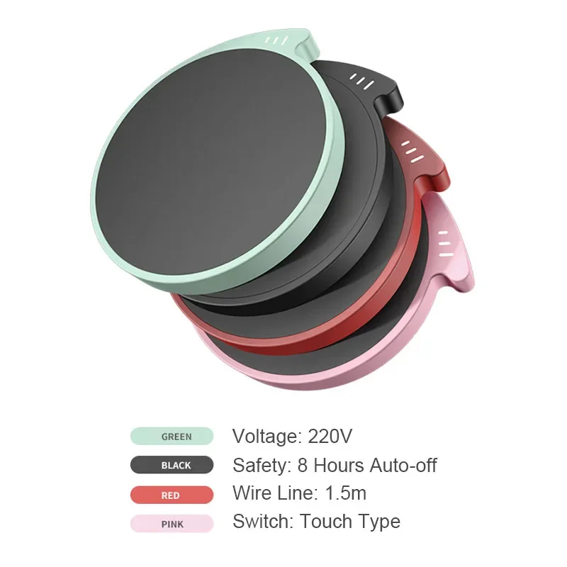 Scaldatazze da caffè intelligente per casa e ufficio - Tre impostazioni di temperatura, accensione/spegnimento automatico, impermeabile, cuscinetto termico termostatico