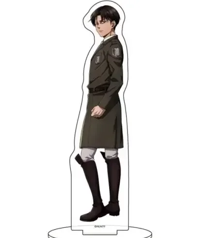 Attck On Titan Anime Levi Eren Hange Zoe Action Figure Doll Acrylic Stand Model Plate Cosplay Toy