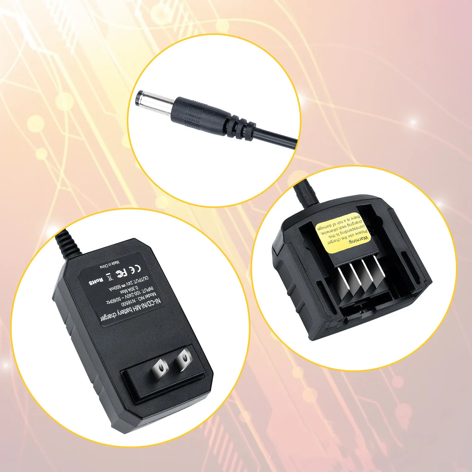 Cargador de batería de iones de litio para Black & Decker, herramienta de destornillador y taladro eléctrico, accesorio de batería, 10,8 V, 14,4 V, 18V, 20V, serie LBXR20