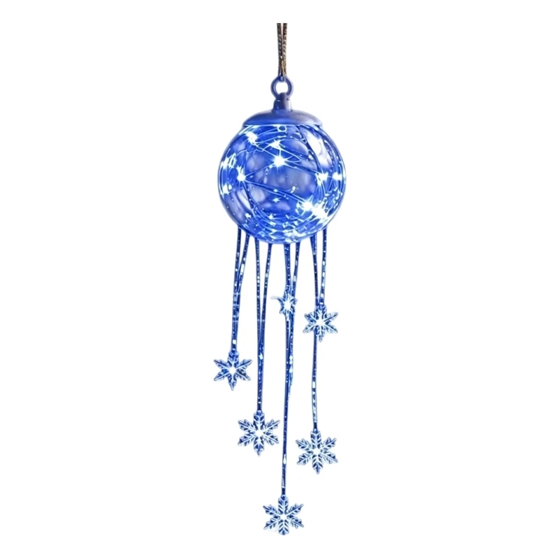 Cascading Snowflake Wall Hanging Light, Winter PVC Decoration That Decorates Window and Doorframes, LED Lighted Christmas Home