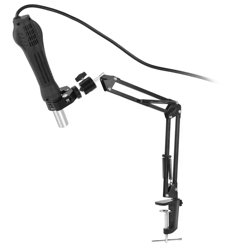 Imagem -02 - Rotatable Motherboard Fixture Secador de Cabelo Titular Terceira Solda Helping Hands Heat Gun Bracket Soldagem Ferramenta 360 °