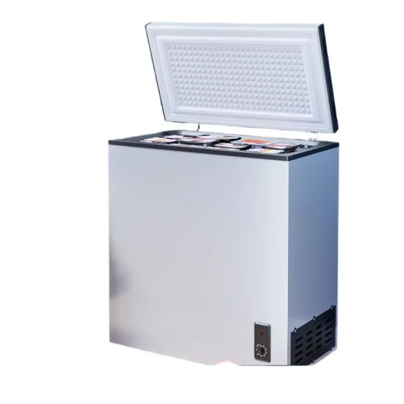 

Small freezer household small frost-free double temperature mini