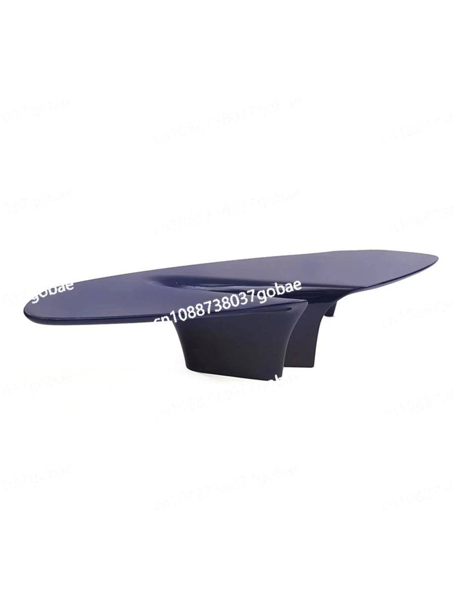 Fiberglass Special-Shaped Waterfall Tea Table Three-Leg Oval Customization