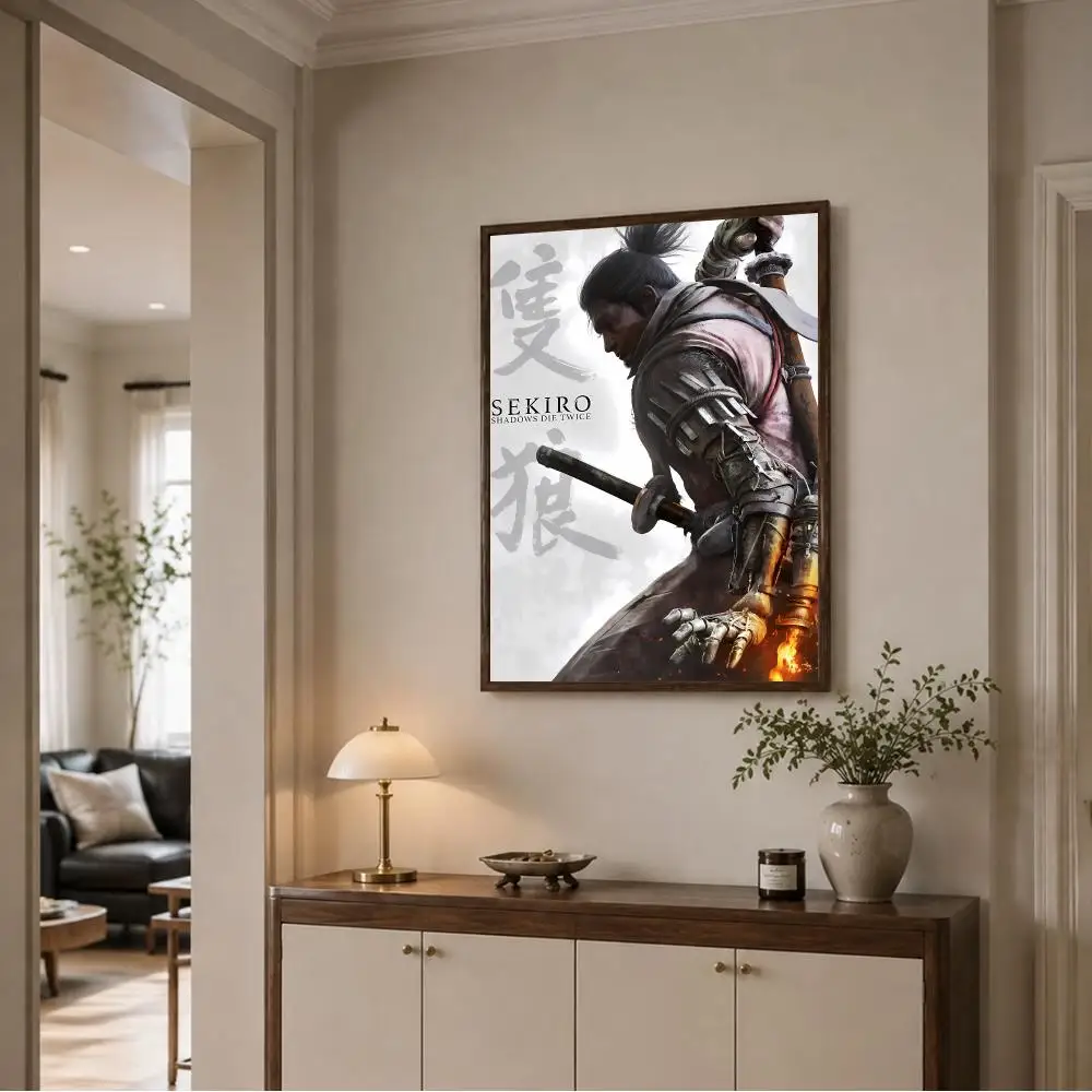Dark Intense Video Game S-Sekiro Shadows Die Twice Poster Wall Decor for Young Collectors, Indoor and Outdoor Decor