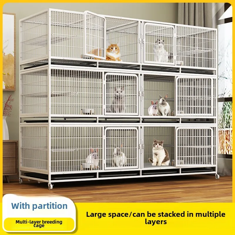 Breeding  Cat Pet store Foster Multi-layer with partition Double-layer breeding Female cage Pigeon cage