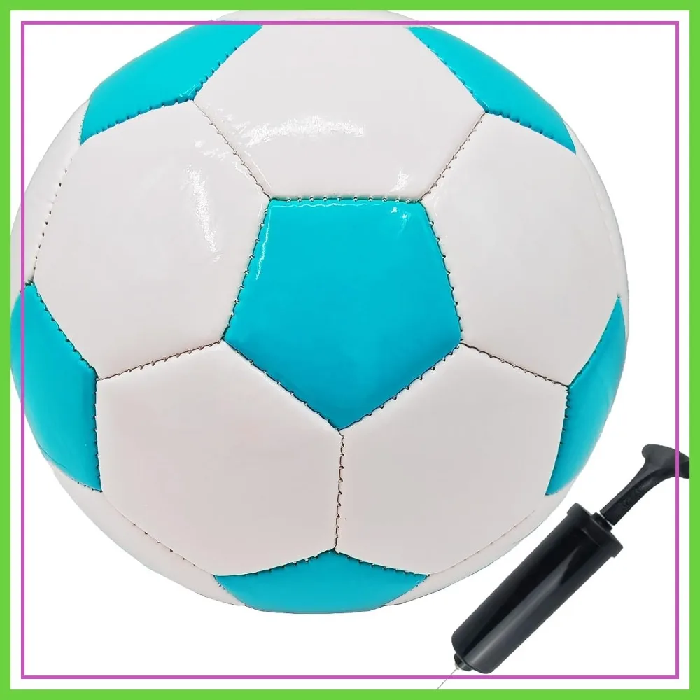 

Soccer Ball Size 2 3 4 5 with Pump Needle Classic White Black Thicker PU