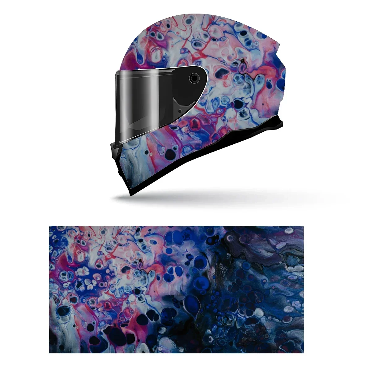 

Cool Abstract Art Helmet Stickers Self Adhesive Racing Motorcycle Custom Helmet Wrap Decals and Vinyl Decal Stickers
