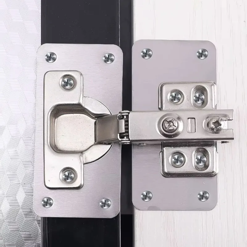 DIY Door Hinge Mounting Plate With Holes For Kitchen Cupboard dot aio v2 v1 x BB Inner Switch Plate Set panels Doors Furniture