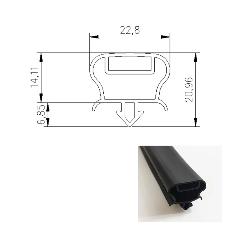 1m High temperature resistant oster french Oven Door Silicone Seal Strip Hotpoint Oven Door Seal Rubber Seal Strip