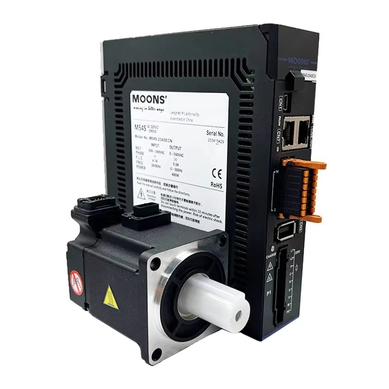 MOONS M5 Series 750W AC Servo Motor and Servo Driver System of CNC Cutting Equipment Can Accurately Control