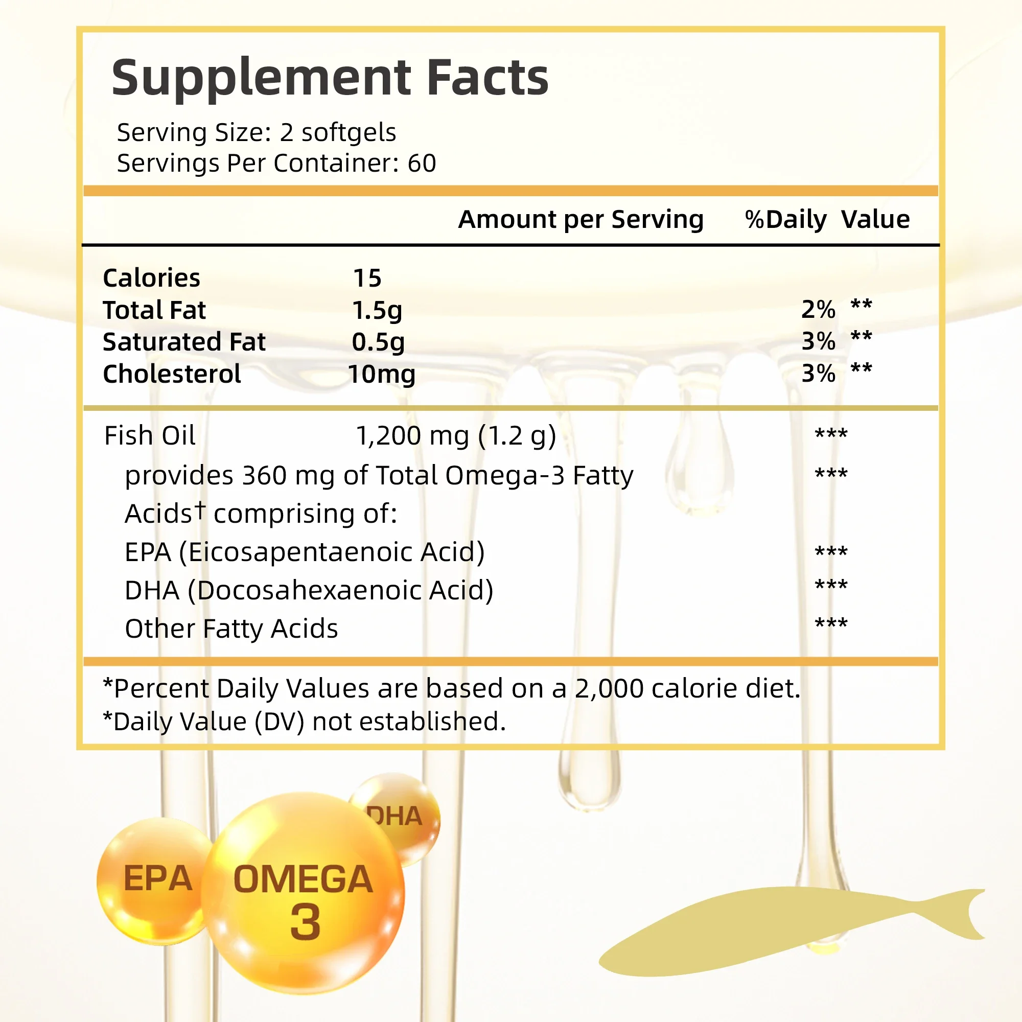 Fish Oil - Improve Bad Mood, Relieve Stress, Strengthen The Brain, Improve Memory and Intelligence