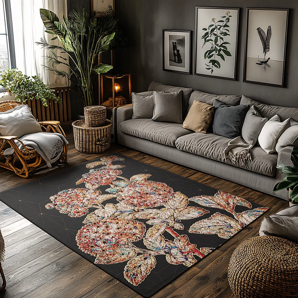 

Floral Doormat Indoor Outdoor Welcome Mat Entryway Rug Washable Home Decor Kitchen Floor Mat Non Slip Modern Farmhouse Style Acc