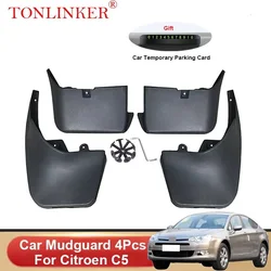 TONLINKER Car Mudguard For Citroen C5 Sedan 2008 2009-2013 2014 2015 2016 Mudguards Splash Guards Fender Mudflaps Accessories