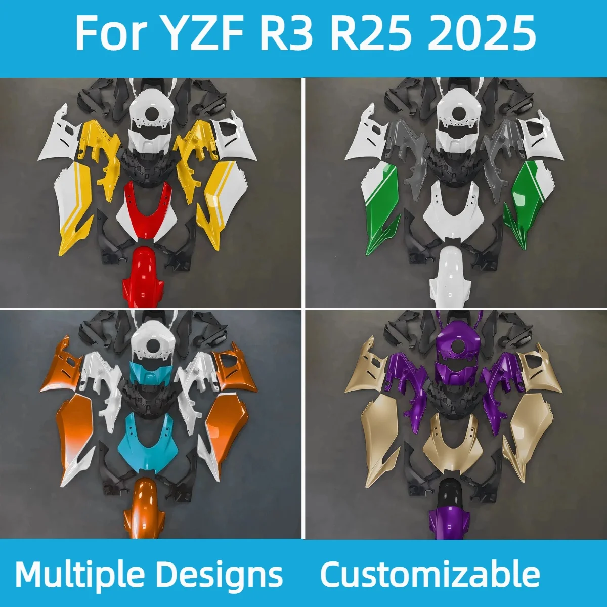 

New Style Fairings YZFR3 R25 2025 Motorcycle Bodywork Fairing Kit for YAMAHA YZFR25 R3 2025