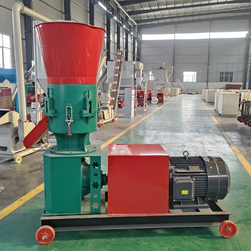 

Household feed pellet machine Chicken feed pelletizing equipment Flat die grinding disc Rotary feed pelletizer