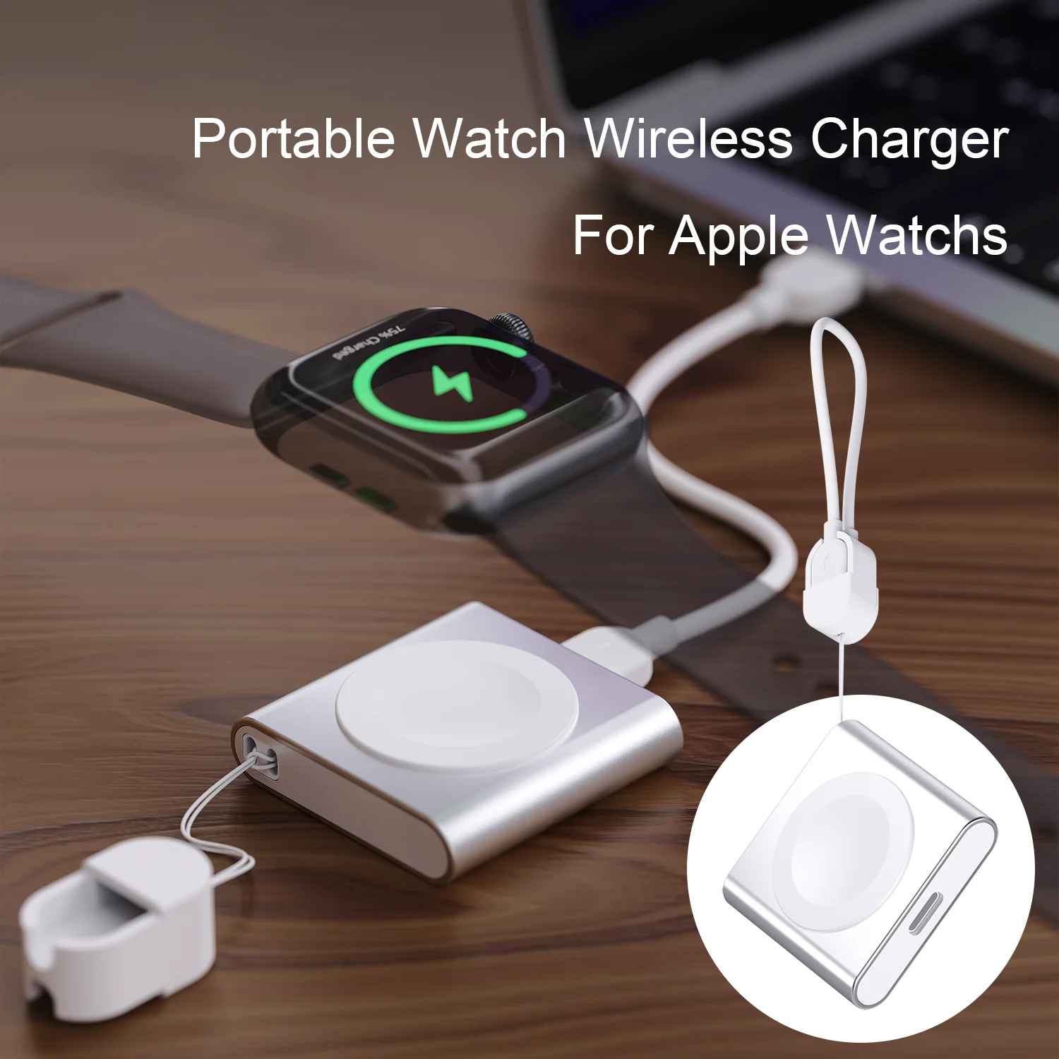 Bonola For Apple Watch Charger Magnetic Portable USB C Cable Fast Watch Charging Dock Compatible For Apple Watch 11/10/9/8/7/6/5 view 2